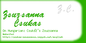 zsuzsanna csukas business card